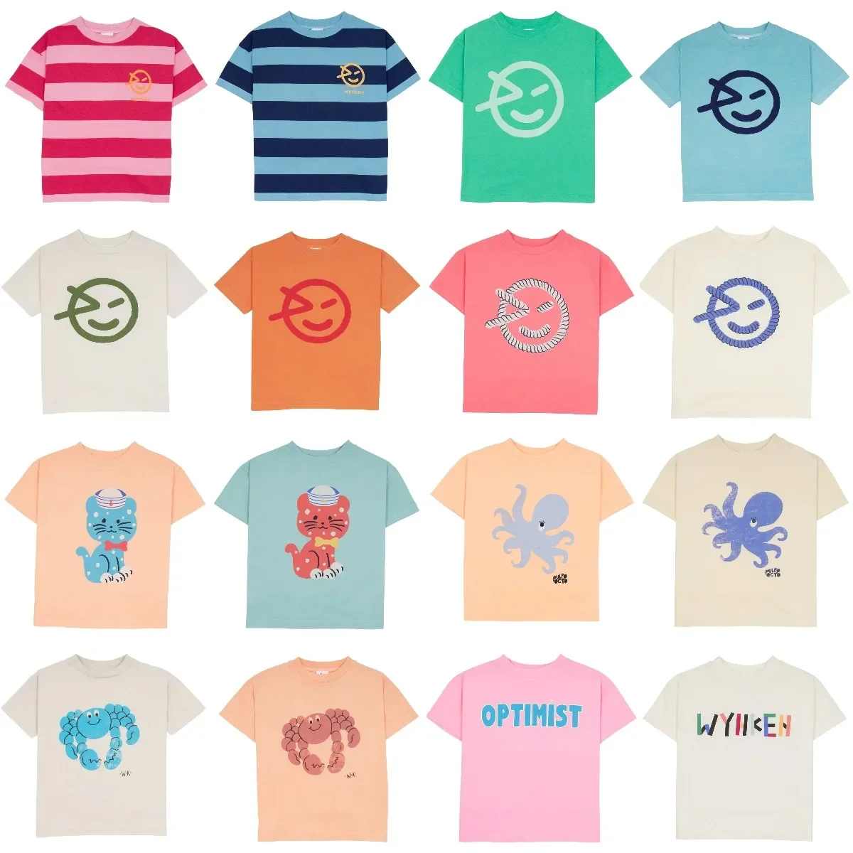 

Kids 2024 Summer Letter Short Sleeves