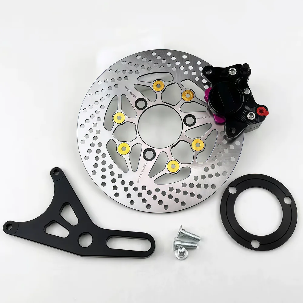 220mm Motorcycle Brake Kit Disc Rotor Caliper Bracket Master Cylinder for Scooter ATV  Front Rear Braking System Conversion - Image 3