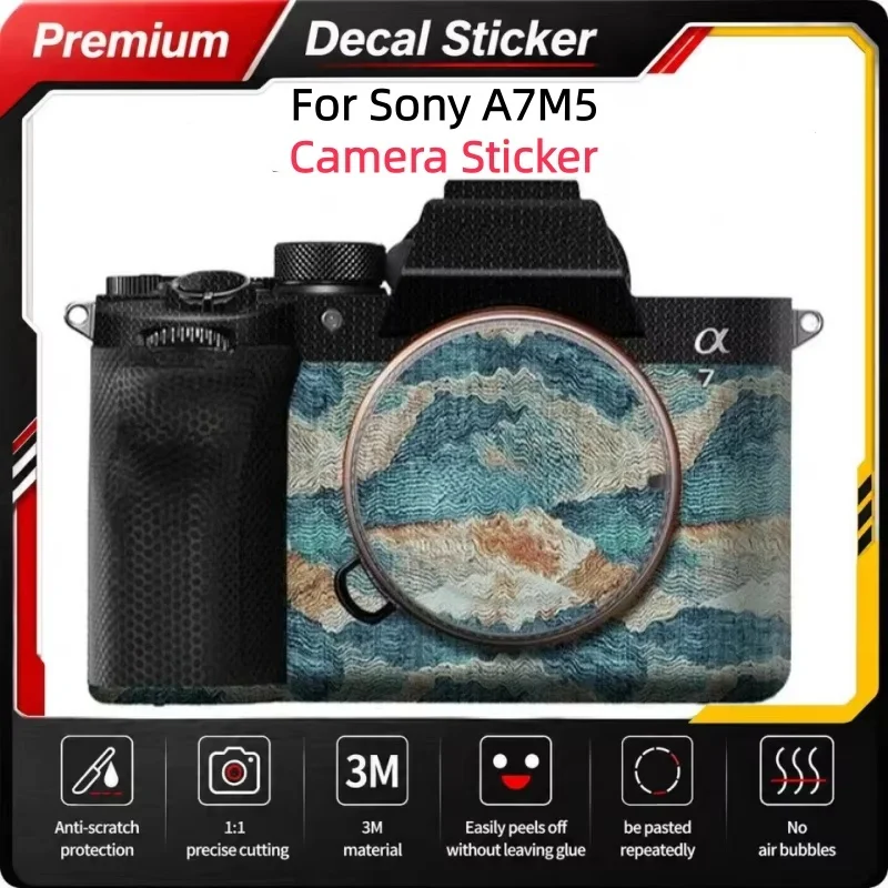 For Sony A7M5 Color Art Camera Sticker Vinyl Wrap Film ILCE-7M5 Camera Body Anti-Scratch Protective Sticker A7V Protector Coat