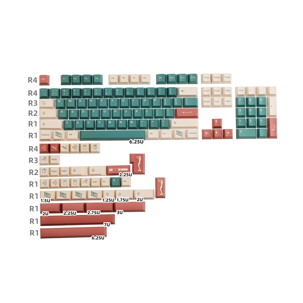 GMK Marmoreal Keycap Set 140 Keys DYE Sublimation Cherry Profile With 1.75U 2U Shift For MX Switch Mechanical Keyboard