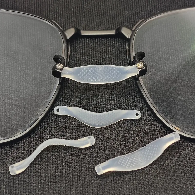 5/50pcs Transparent Silicone Nose Pads Non-slip One-piece Invisible Nose Cushion for Glasses Optical Eyewear Accessories