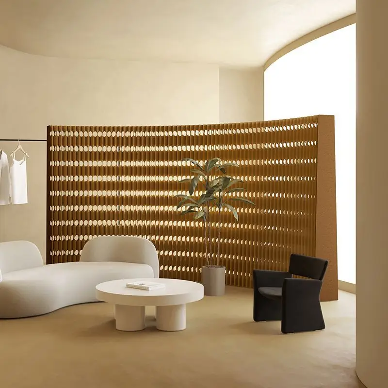 

Office screen partition wall folding push-pull mobile light commercial exhibition partition wall is simple and stable