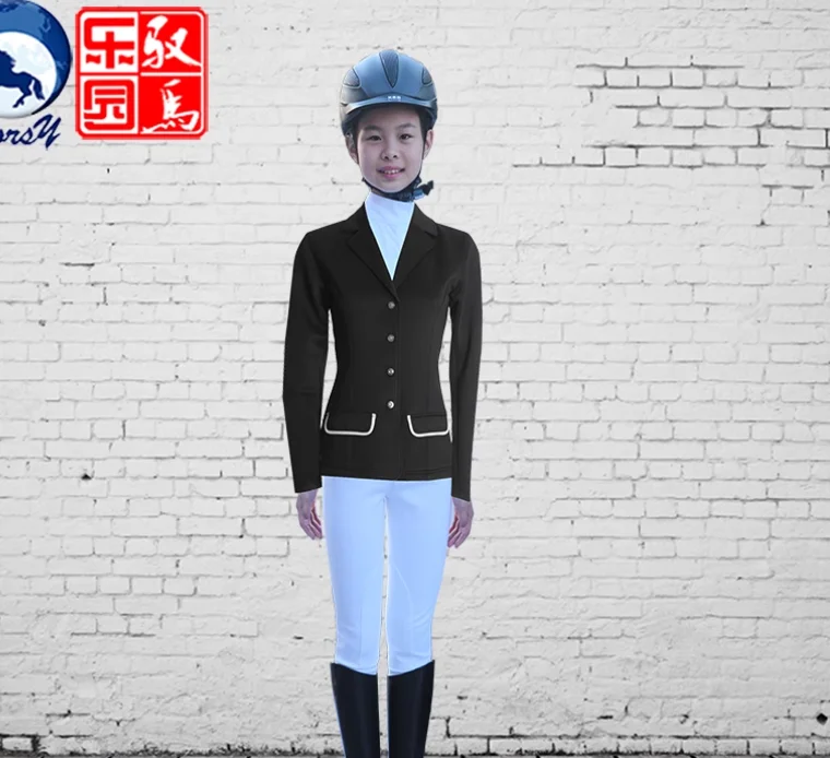 Tuta da allenamento per competizione di equitazione per bambini svedesi Tuta da competizione equestre