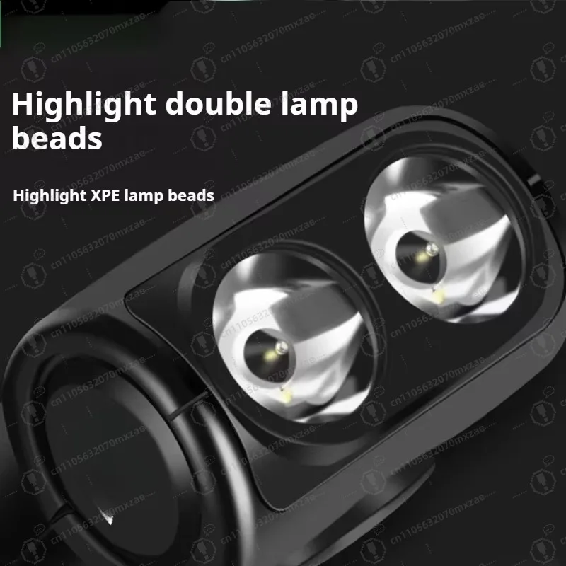 ضوء الجرس 120 ديسيبل متكامل! مصباح أمامي للدراجة مزود بمنفذ USB، وتكيف متعدد النماذج