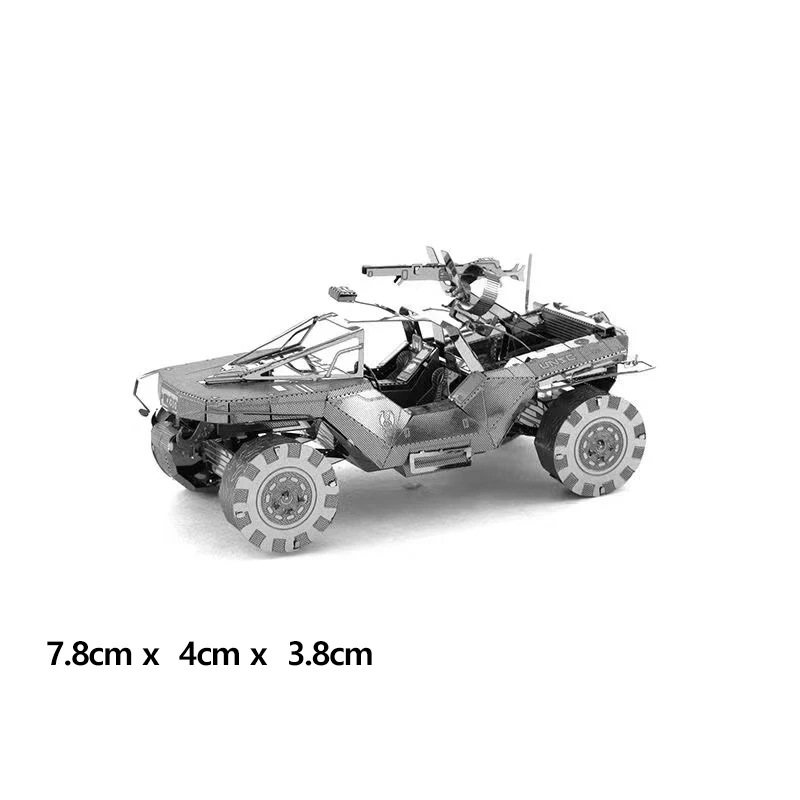 Mfuny 3D Metal DIY Assembled Model Mini Nanoparticle Puzzle Light Wheel HALO Scorpion Tank