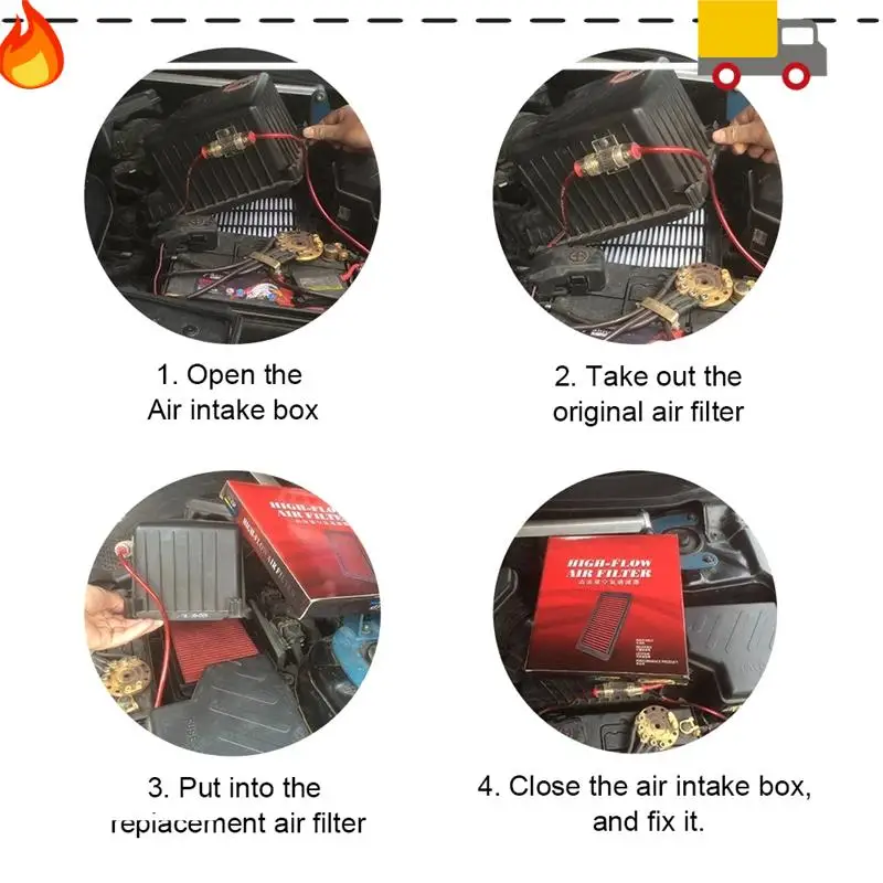

Discount-Air Filter Replacement High Flow Car Sports For Mazda 3 Axela 6 Atenza CX-4 CX-5 Premacy 2.0L 2.5L Biante