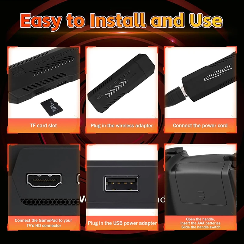 X2 Ultra Game Stick 256GB 60000+ Retro Games TV وحدة تحكم ألعاب محمولة لوحات ألعاب لاسلكية لعبة فيديو HD مخرج لـ PS1 نينتندو #5