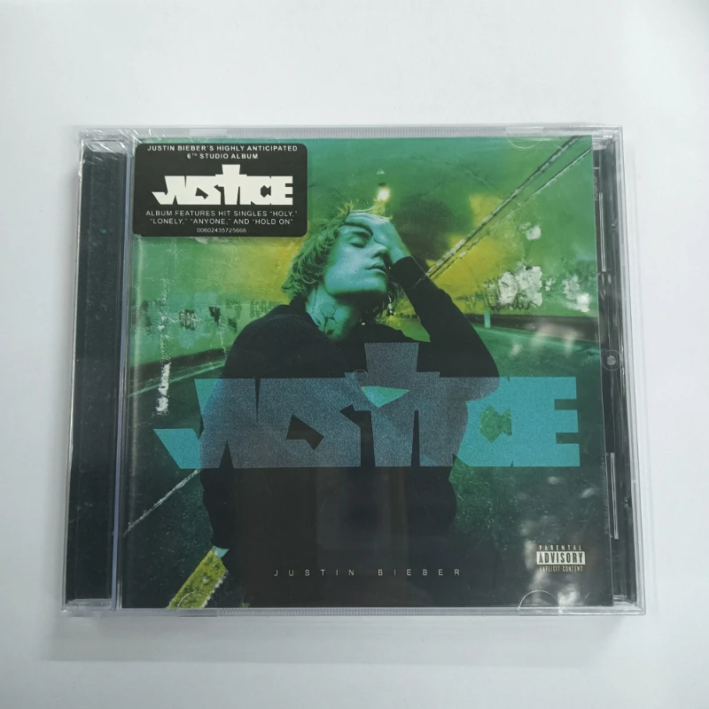 Classic Justin Bieber Music CD Justice Album Peaches Music Record Cosplay Walkman Car Soundtracks Box Party Music Collection