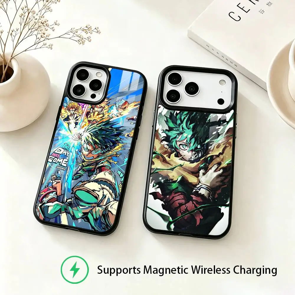 M-My Hero Academia deku Phone Case For iPhone18,17,16,15,14,13,12,11 Plus,Pro Allows magnetic wireless charging