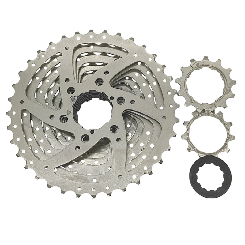 SUNRACE CSM989 9 Speed Cassette Sprocke 9V 9S 11-36T Black Silver MTB Road Bike Flywheel HG for Shimano Sram Bicycle Parts