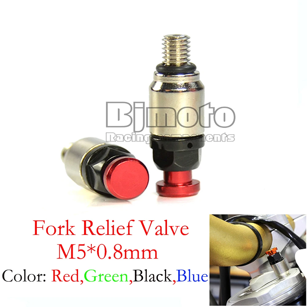 M5*0.8mm Universal Dirt Pit Bike Motorcross Bleed 5mm Fork Relief Valve Air Fork Air Bleeder Pressure Relief Valve Drop Shipping