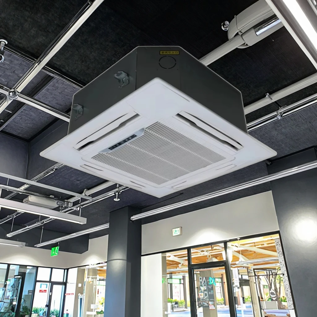 18000BTU 600CFM Ceiling Mounted 4-Way Cassette FCU HVAC Equipment Office Refrigeration & Heat Exchange 4-Way Cassette Equipment