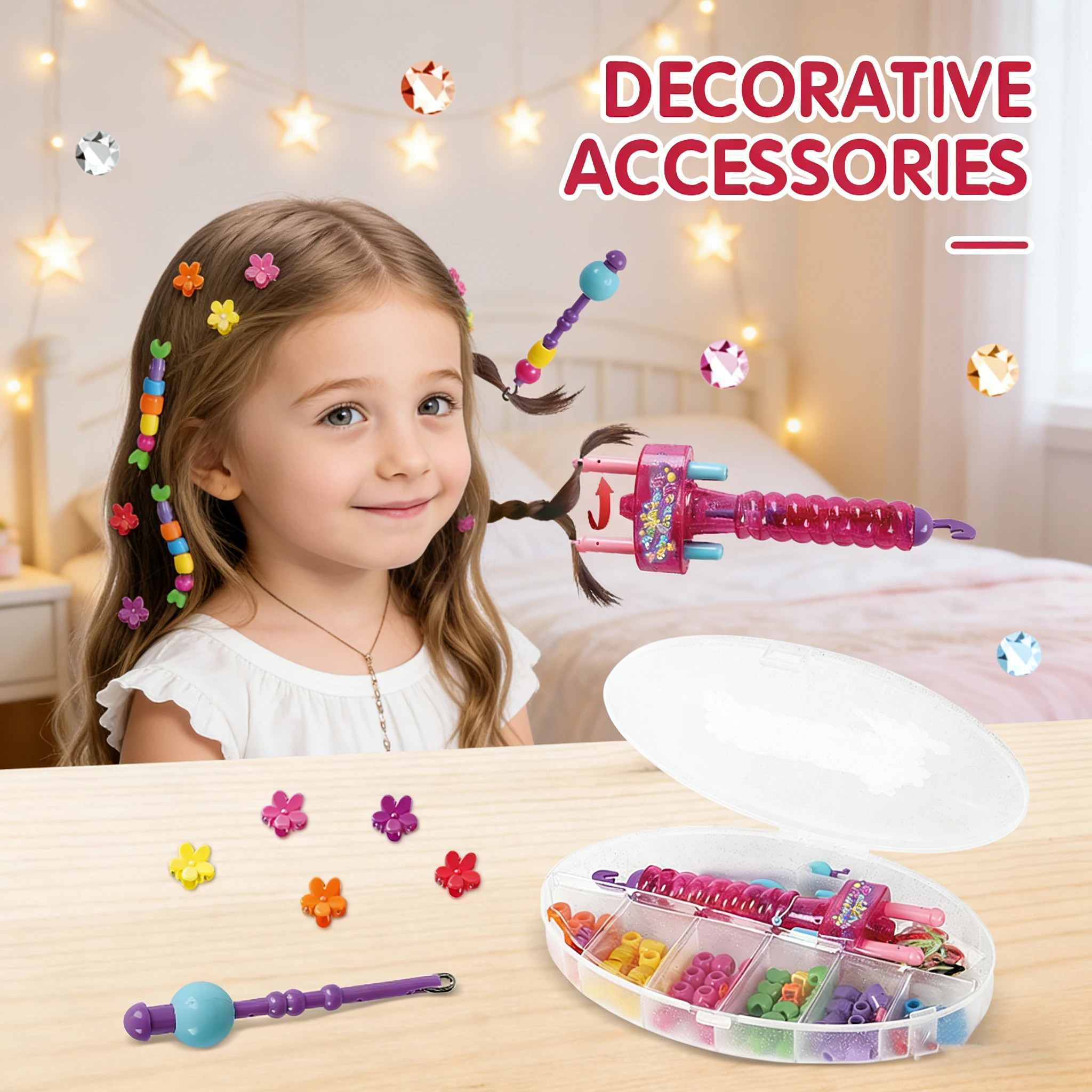 

Детская машина для плетения волос «сделай сам», волшебная ручная машина для девочек, украшение для укладки волос, игрушки, игры для дома, детский рождественский подарок на Новый год