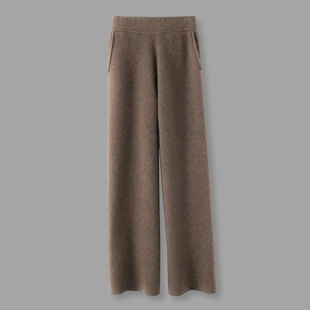 Pantaloni a gamba larga comodi pantaloni a gamba larga a vita alta da donna con tasche pantaloni Casual traspiranti morbidi per donna larghi