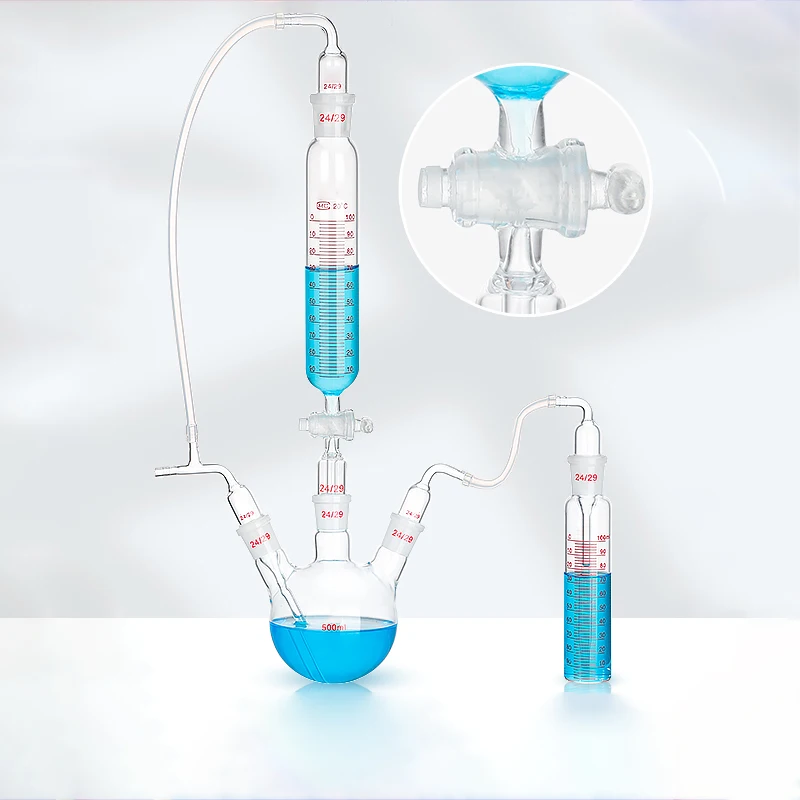 Sulfide acidification air blowing distillation absorption device methylene blue spectrophotometry measuring device 500ml