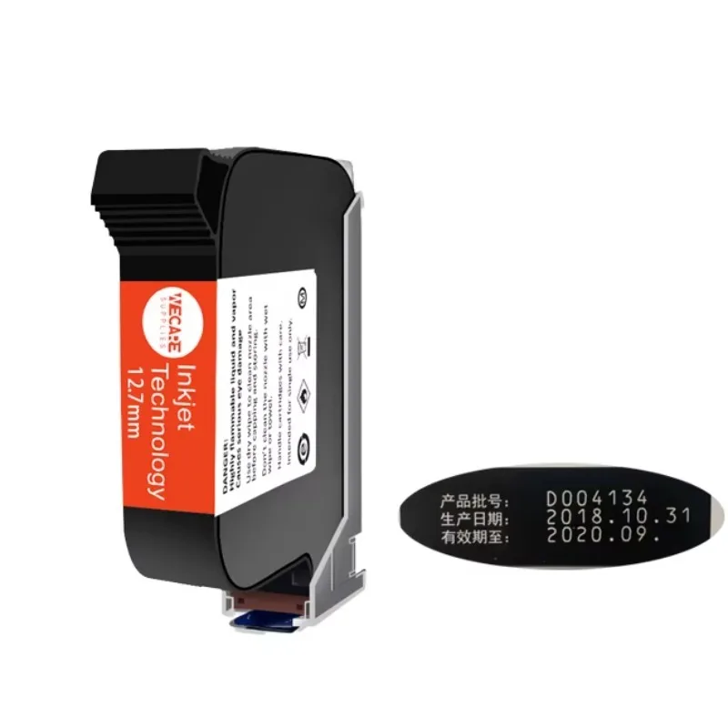 WECARE Fast Dry Ink Cartridge Expiry Batch QR Code Bottle Coding Printer Ink