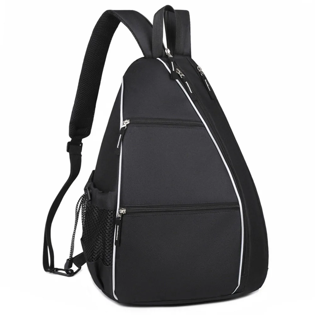 حقيبة Pickleball Racketball Sling Bag حقيبة ظهر Pickleball قابلة للتعديل متعددة الجيوب حقيبة ظهر Pickleball Paddle حقيبة رياضية خارجية