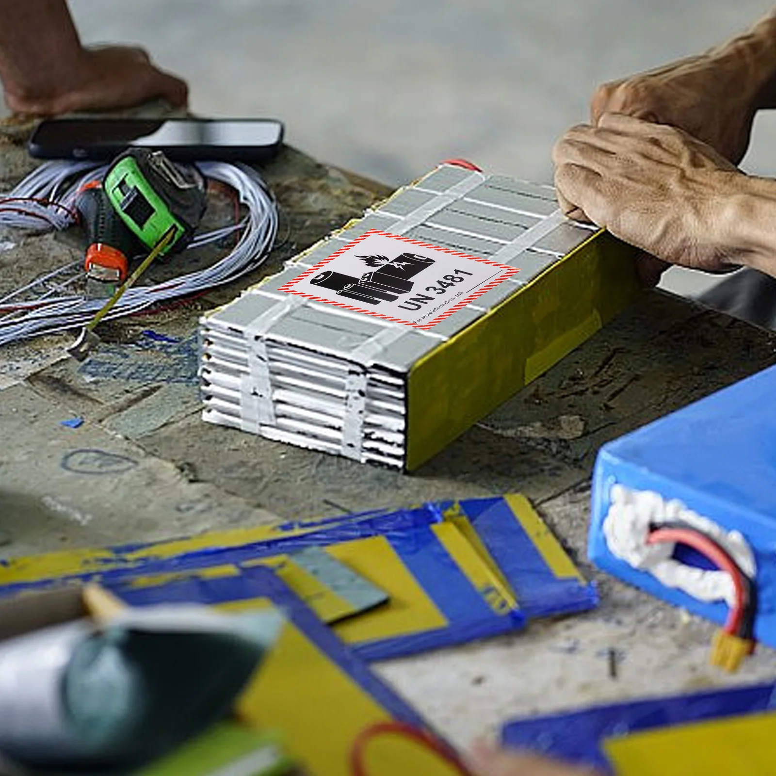 

100Pcs Transport Labels Adhesive Safety Warning Stickers Waterproof for Shipping Packaging Fire Caution Labels