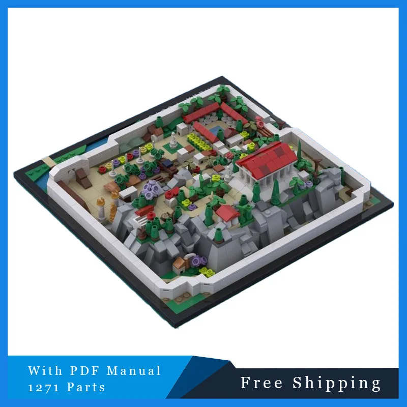 1271 PCS Medieval Creative Architectural Scenery Building Block Middle Ages Urban Street View Bricks Model Assembly Toy For Kid