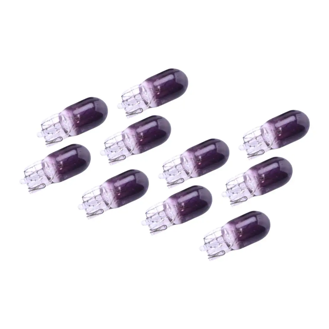 

Universal 50Pcs 12V 5W Purple Car Wedge Halogen Clear Glass Instrument Dash Light Lamp Bulb Bulbs T10 194 168