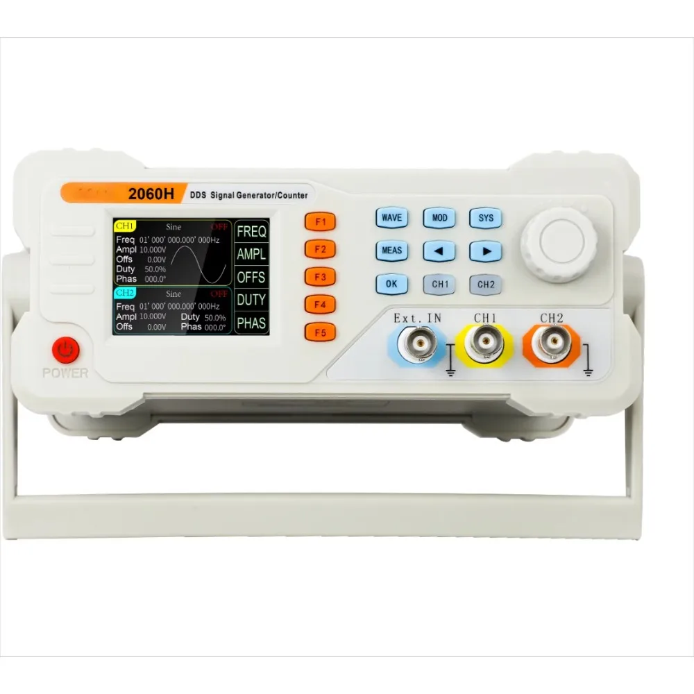 1uHz~60MHz Signal Generator 20/40/60MHz Digital Control Dual-channel DDS Function Signal Generator Frequency Meter Arbitrary