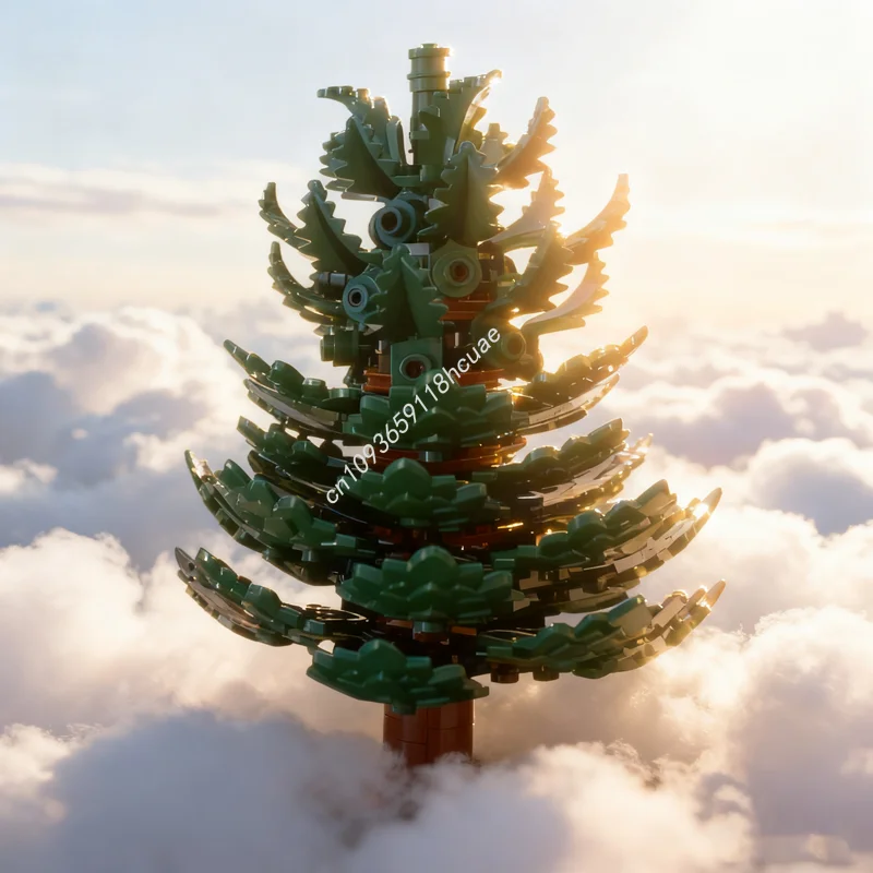 

128pcs MOC Winter Fir Tree Model Building Blocks Construction DIY Toys Assemble Creative Idea Christmas Gifts Education Brick