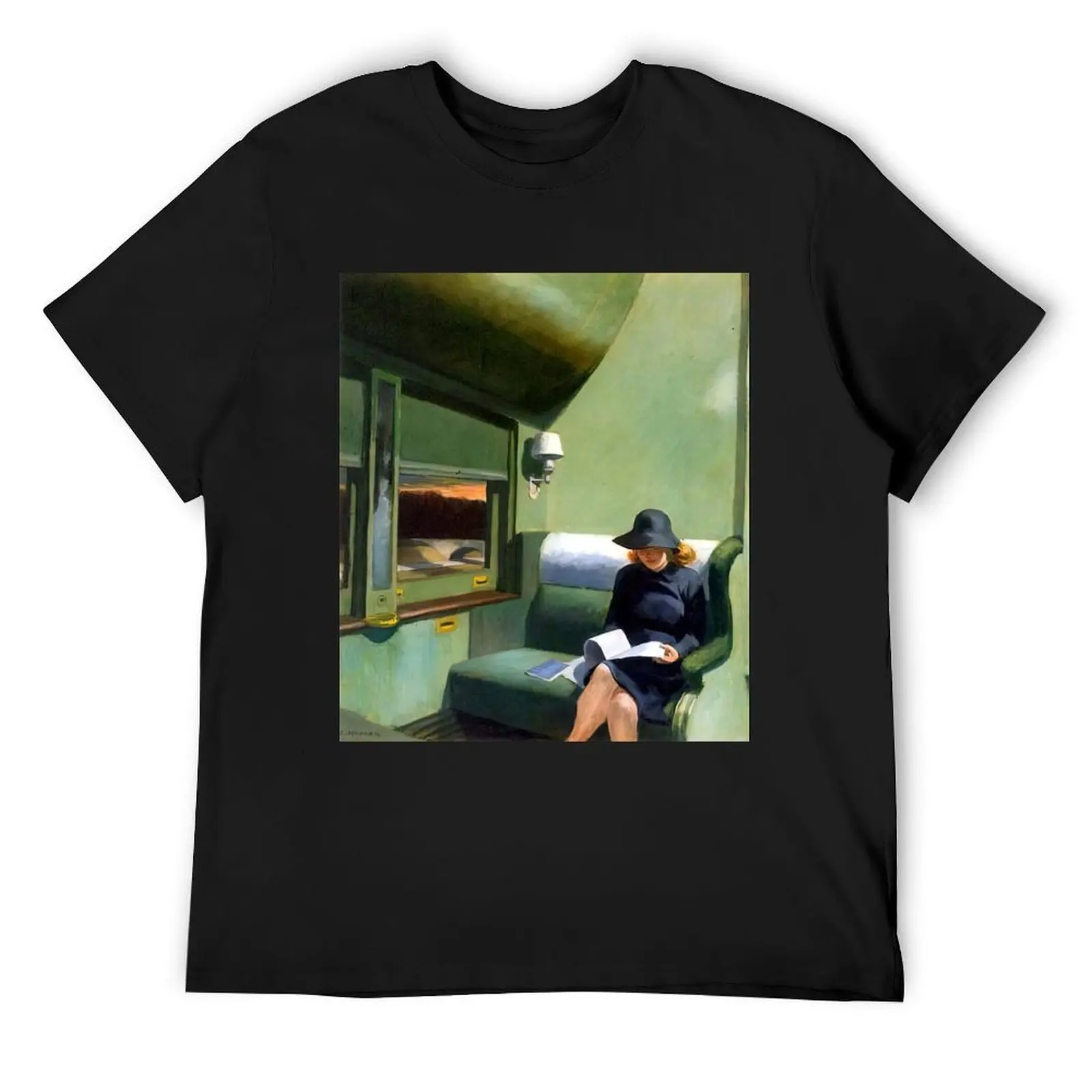 

edward hopper paintings T-Shirt Man t-shirt Louboutins summer clothes customs heavy weight t shirts for men