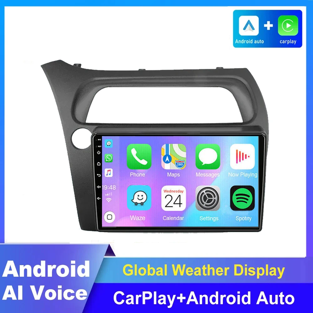 

2Din Android13 Car Radio Multimidia Video Player Car Stereo For Honda Civic Hatchback 2006-2010 2011 Carplay 2 din dvd Head Unit