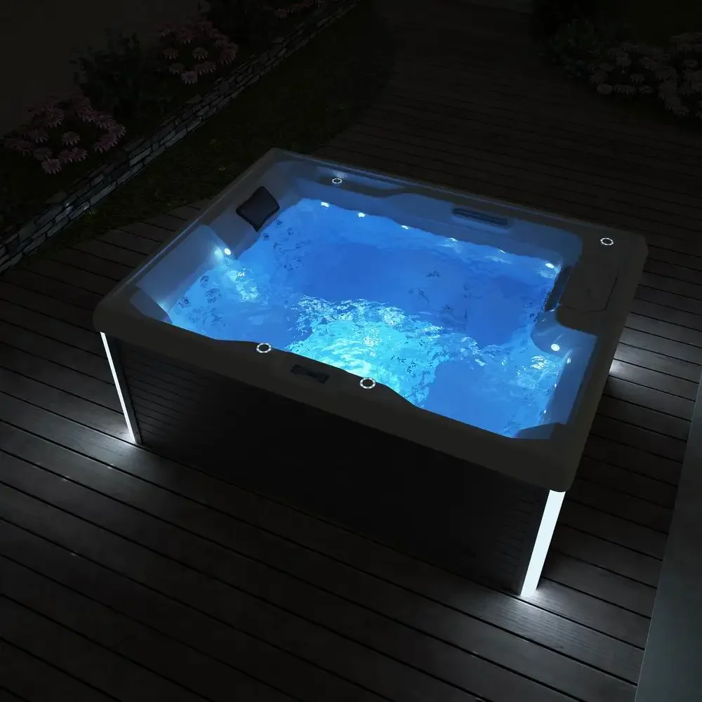 Hot Tub Jacuzzi Outdoor Spa 3 Person Garden Terrace Flow Jacuzzi