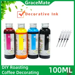 100ML Decorative Ink DIY Embellishments Coffee Printer Ink Desktop for Canon PGI 580 CLI 581 PIXMA TR8550 TS8150 TS9155