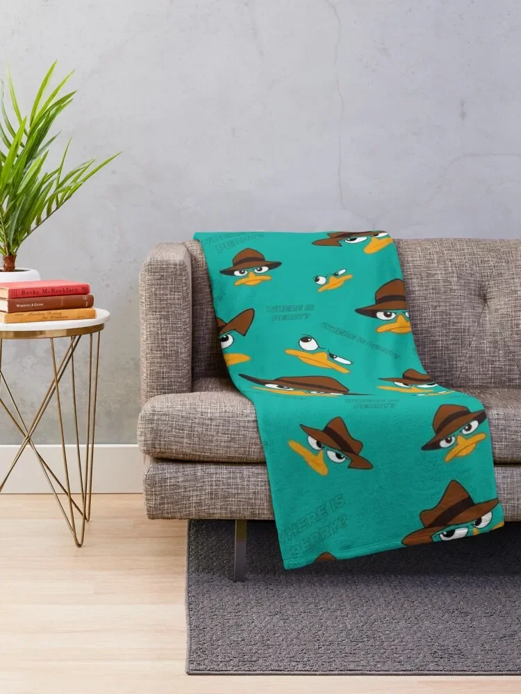 Perry The Platypus Throw Blanket Decoratives Kid'S Weighted Blankets