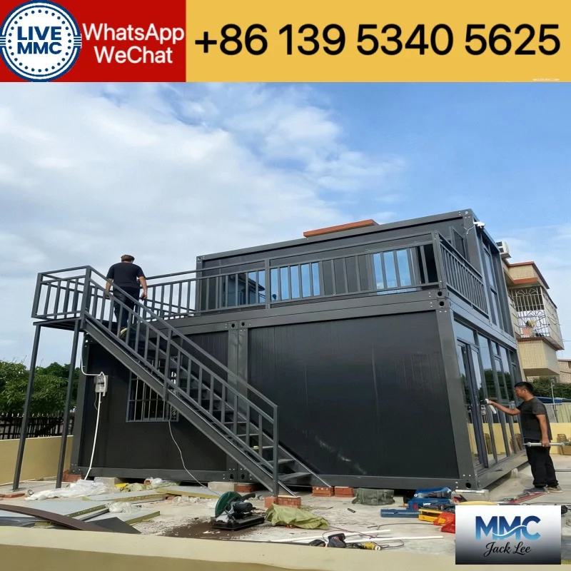 20ft 30ft 40ft Folding Container House Four-Bedroom Luxury Prefabricated Modular House Mobile Long-Life Waterproof Container