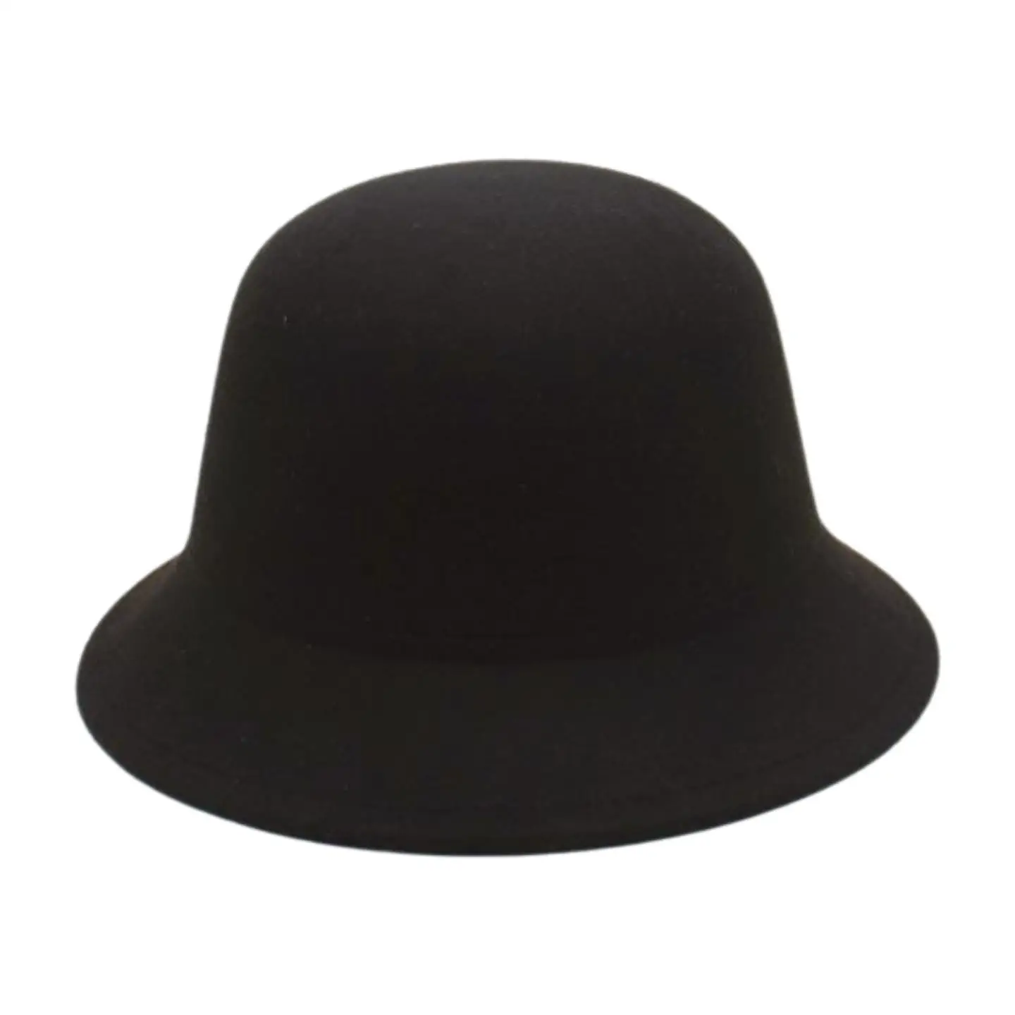 

Ele Autumn Winter Floral Pot Hat Briti Sle Pure Color Felt Hat Versatile Faionable for Men And Women All Ages