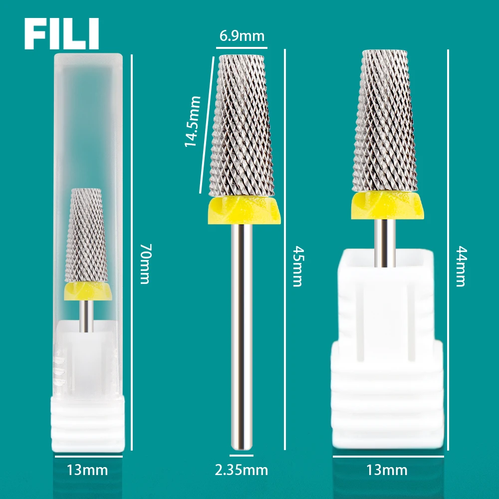 Punte da trapano professionali per unghie 5 in 1 accessorio per frese in carburo di tungsteno per smalto per unghie Gel UV per rimuovere lo strumento per Manicure