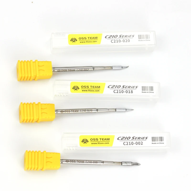 OSS TEAM Universal Solda Pontas De Ferro, Chumbo de Soldagem Livre, 3 Tipos para o T210 Handle para Sugon T26 Estação De Solda, JBC C210