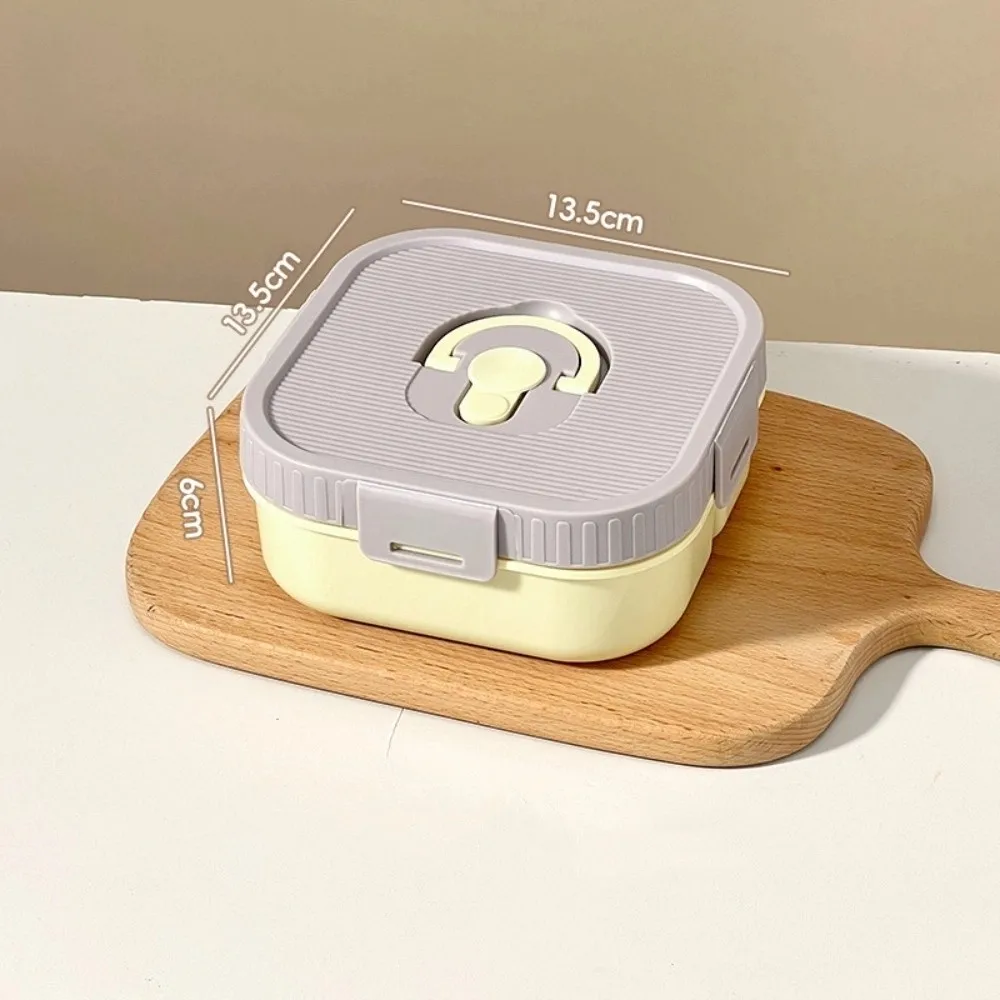 With Compartment Lunch Box Microwave Heatable Plastic Fruit Salad Lunch Container Leak-proof Food Storage Container Picnic