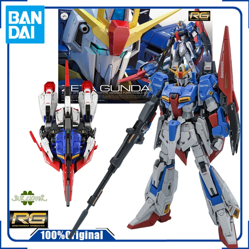 

Bandai Original RG Regular Edition 10 Z Gundam Anime Action Figure Assembly Model Toys Gifts For Children