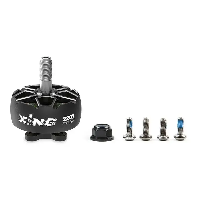 SmCpIFlight XING2 2207 2750KV/1750KV 2-6S Brushless Motor W/ 5mm Titanium Alloy Shaft 5inch Propeller For Nazgul Evoque F5 FPV D