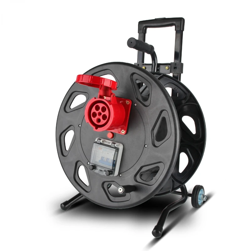 

Mobile 380V cable reel 63A wire reel 5-core winding can be customized cable dustproof and waterproof super large