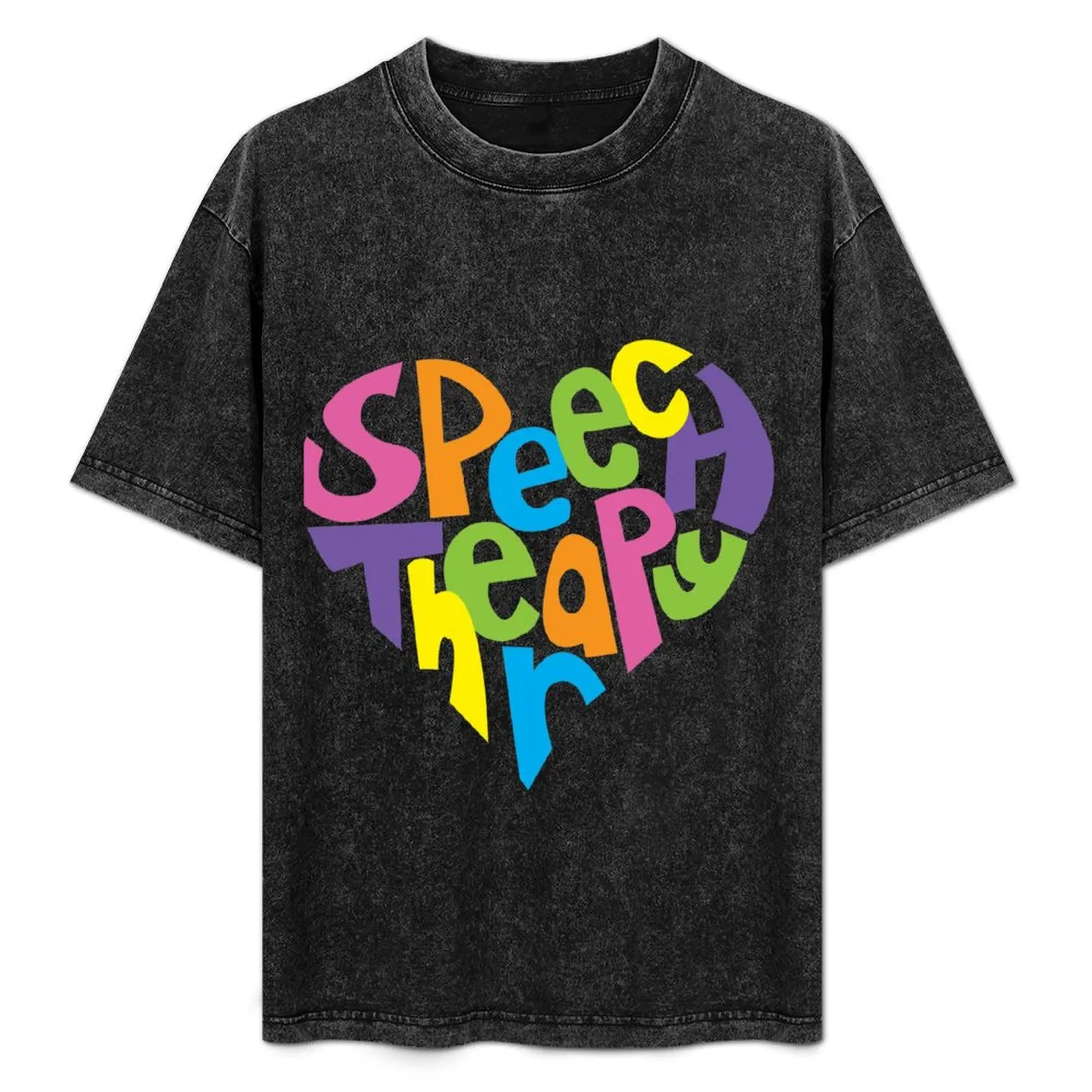Speech Pathology Love - Color T-Shirt Simple Casual Short Sleeve Tee