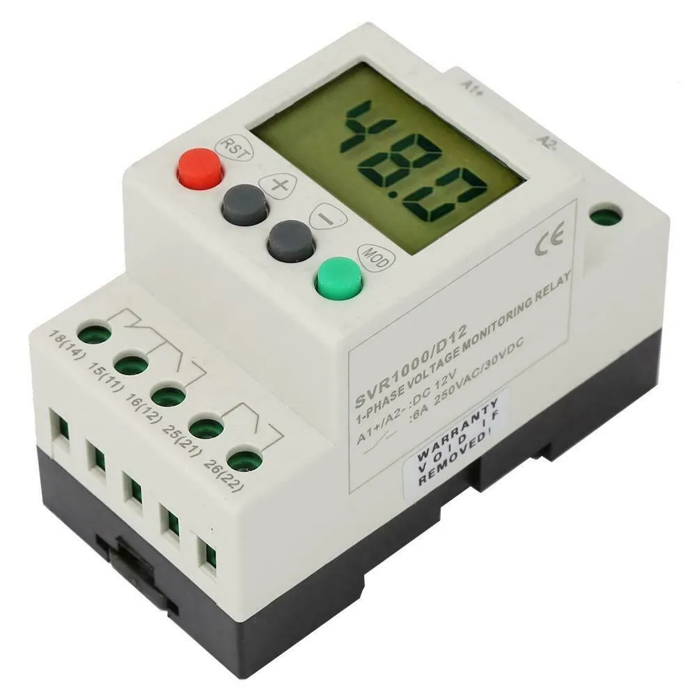 Industrial Motor Protection Relay SVR1000 for AC/DC Systems Featuring Real Time Monitoring and Fault Recording