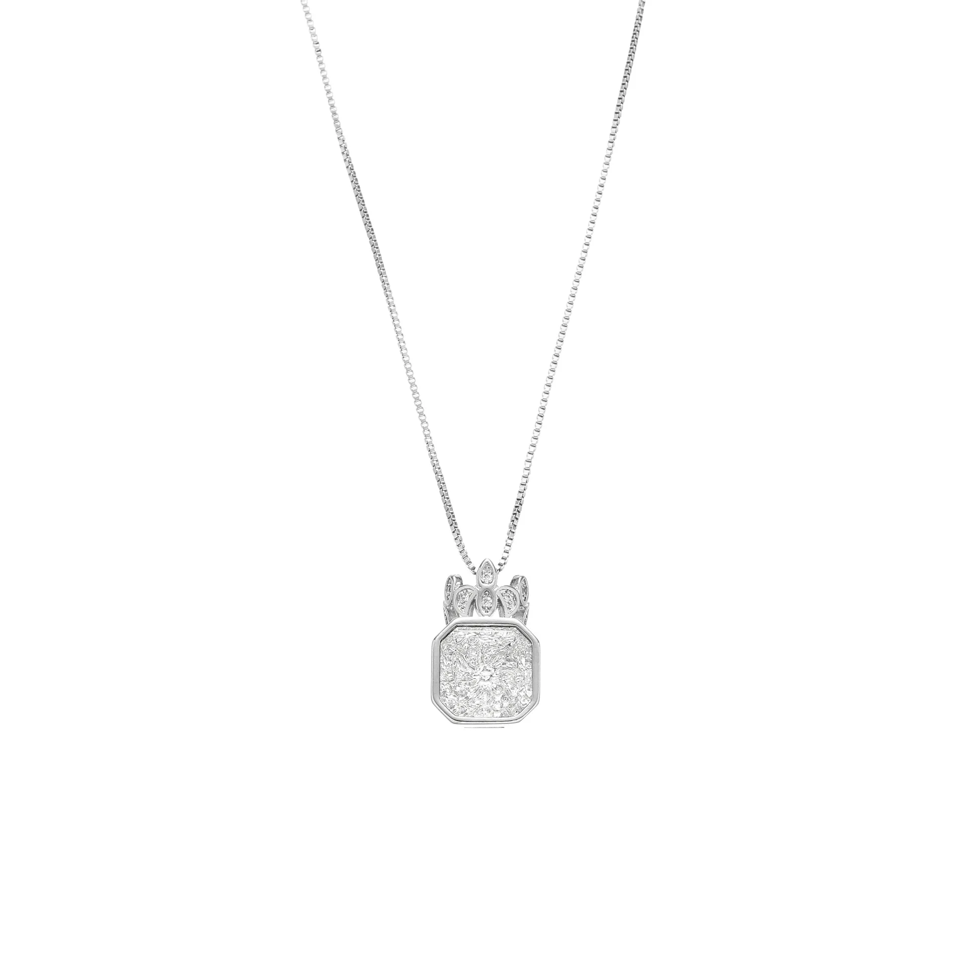 

Ожерелье из стерлингового серебра 925 пробы, Корона, цветок, циркон, женское модное простое ожерелье, день рождения, свадьба, ювелирное изделие, подарок