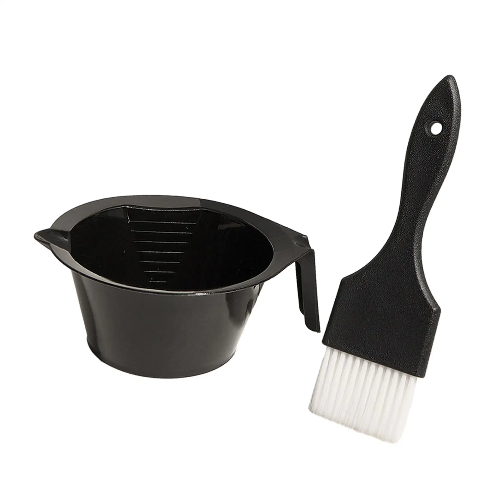 2 Pieces Hair Dye Color Brush and Bowl Set Barbershop Root Comb Applicator