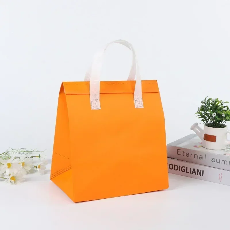 50pcs Delivery Food Packing Bags Self Adhesive Multi Specification Insulation Bag Laminated Waterproof Portable AluminumFoil Bag