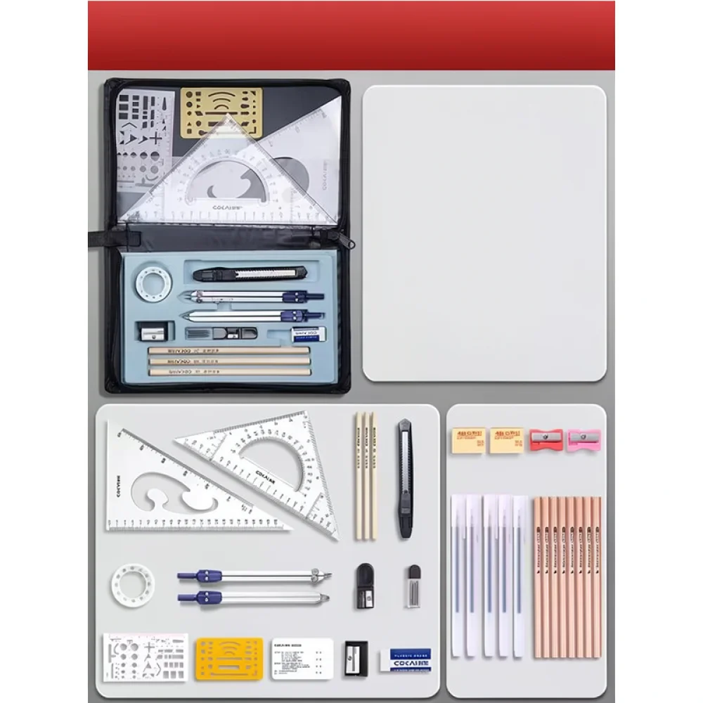 Architecture Drawing Geometry Tool Set Precision Compass Divider Ruler For Student Engineering Drafting Supplies