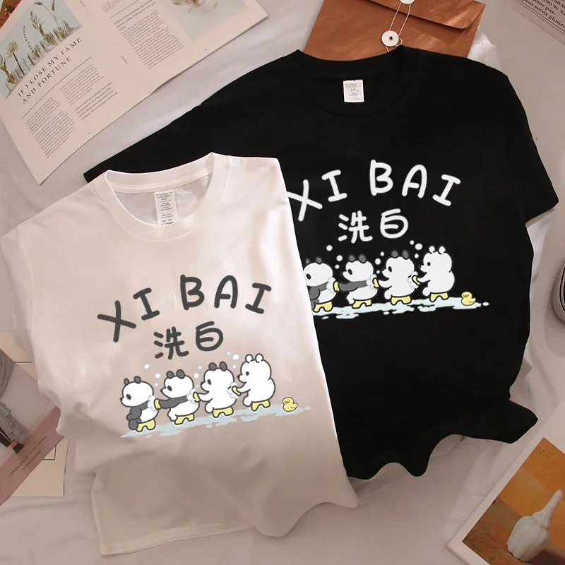 الشارع ارتداء الكرتون الإناث بلايز قميص جذاب الملابس النسائية الزي قميص Kawaii Harajuku الملابس الفتاة الجرافيك طباعة البلوز