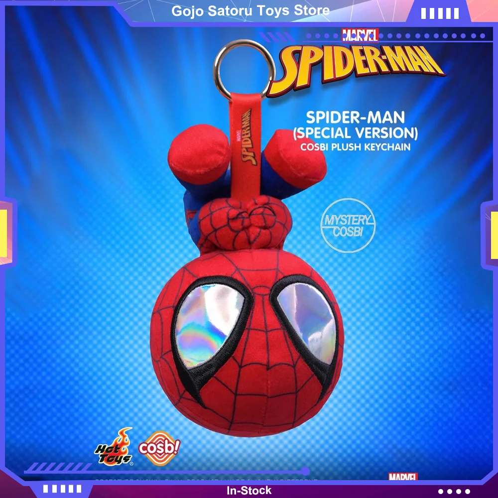 

Hottoys Cosbi Spider-Man Venom Blind Box Keychain Doll Action Figure Mystery Box Bag Pendant Trend Surprise Toys Collection Gift