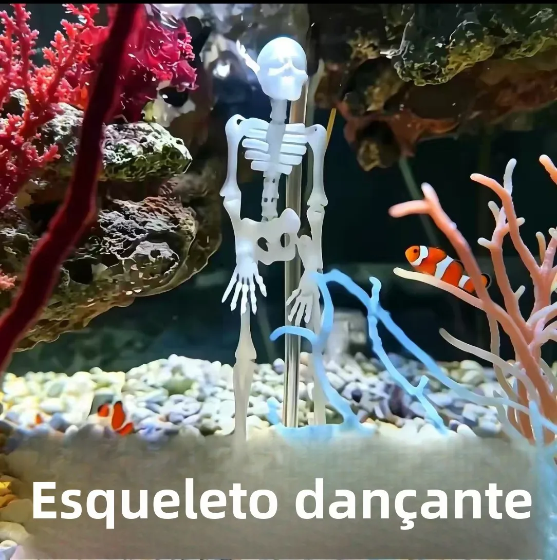 ヒーリングダンススケルトン水槽酸素供給器3dプリント人骨模型装飾玩具ストレス解消インフレータブル機器