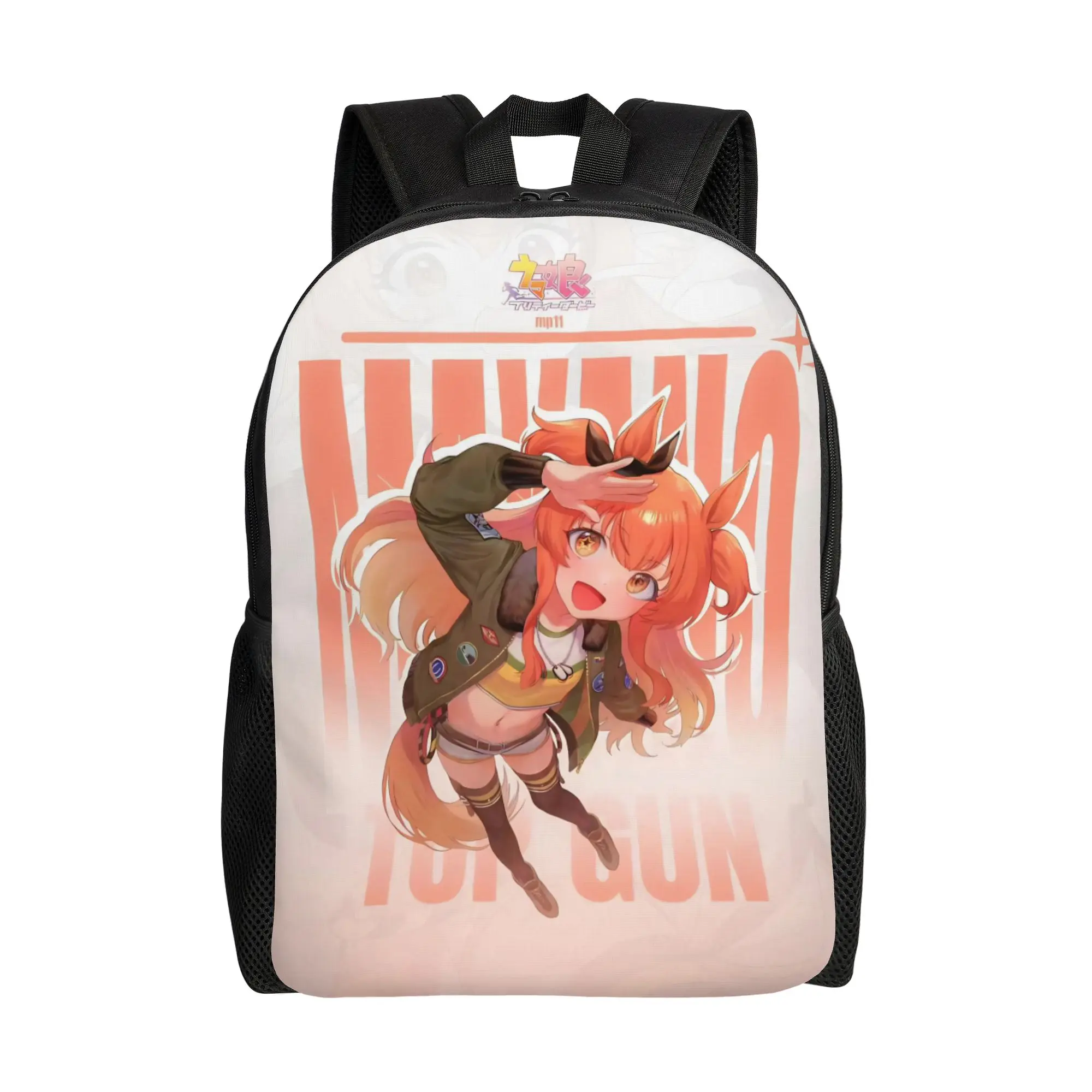 

Umamusume Pretty Derby Mayano Top Gun Casual Backpack with Pocket High School Work Daypack for Men Women College Canvas Bags