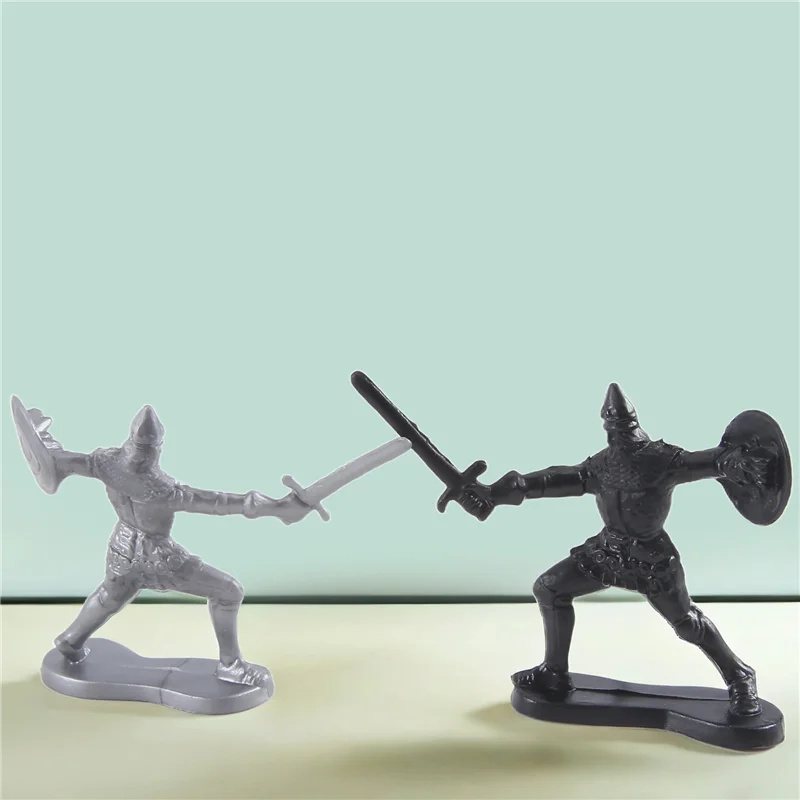 ODIES-52 шт./пакет, средневековая кавалерия, боевая лошадь, модель солдата, римский солдат, древняя средневековая модель воина, экшн-фигурки